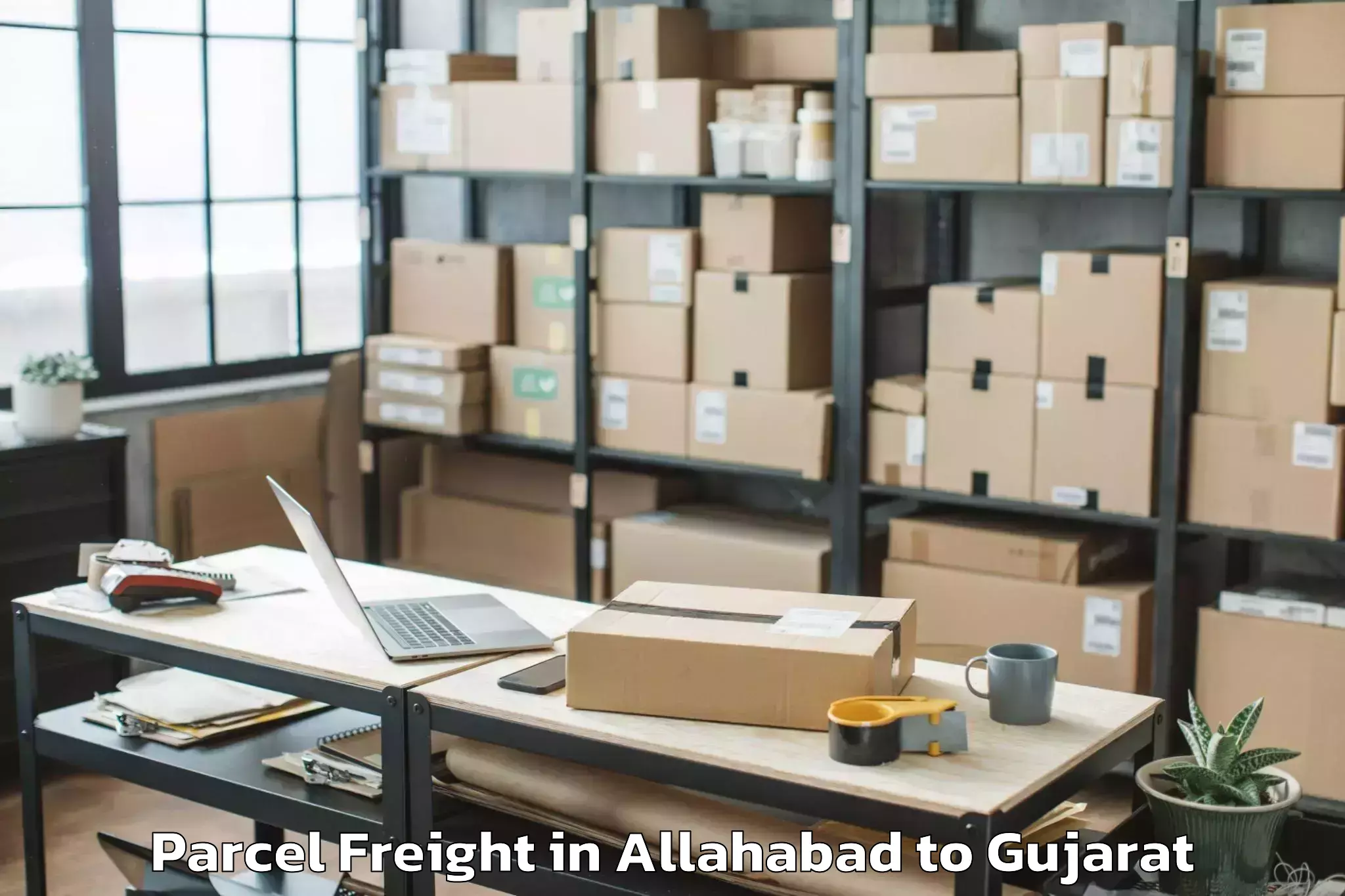 Quality Allahabad to Saurashtra University Rajkot Parcel Freight